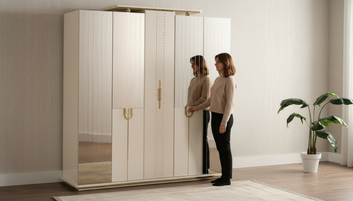 Armoire Armoire en bois Armoire Chambre Armoires de luxe nouvelles