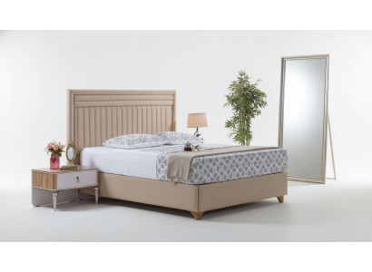 Ensemble de chambre moderne Lit + 2 tables de chevet Meubles design 3 pcs. neuf UE