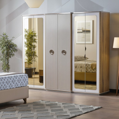 Armoire de chambre moderne Armoire en bois Nouveaux meubles d'armoire nouveau