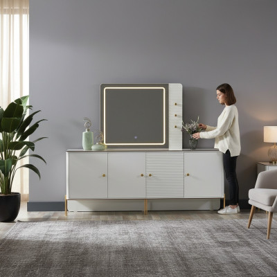 Sideboard Luxe Suite Commode Commodes en bois Moderne
