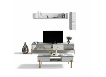 Meuble TV moderne Étagère Buffet TV Commode Meuble bas Meuble TV Armoire Mobilier