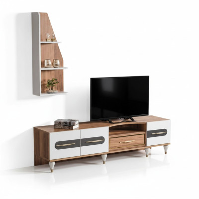 Meuble télé moderne Étagère Buffet Commode Meuble bas Meuble TV Armoire mobilier