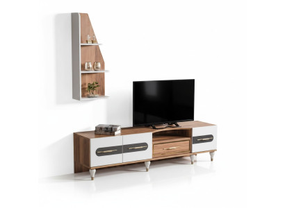 Meuble télé moderne Étagère Buffet Commode Meuble bas Meuble TV Armoire mobilier