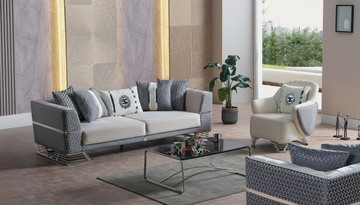 Ensemble de canapés 3+1 places, fauteuil, suite de fauteuils modernes relaxants, meubles neufs