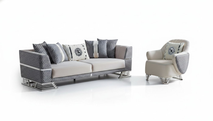 Ensemble de canapés 3+1 places, fauteuil, suite de fauteuils modernes relaxants, meubles neufs