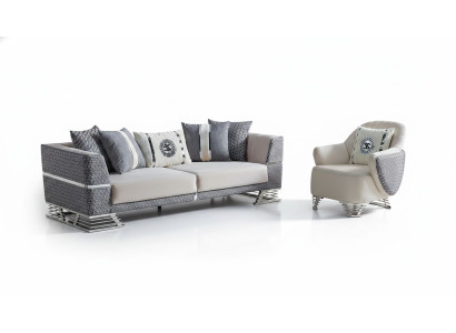 Ensemble de canapés 3+1 places, fauteuil, suite de fauteuils modernes relaxants, meubles neufs