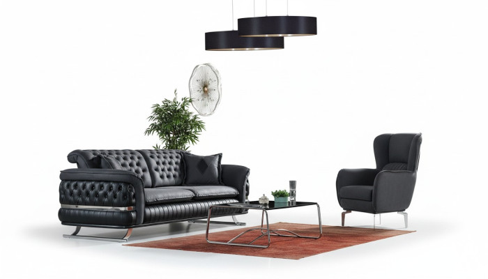 Ensemble de canapé 3+1 Fauteuil Suite Chesterfield Fauteuil Relax Mobilier neuf