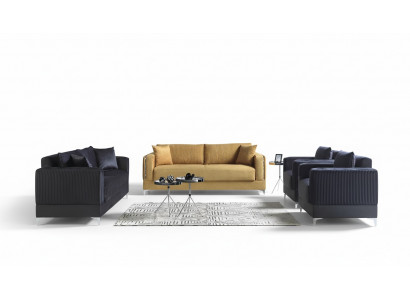 Ensemble de canapé 3+2+1+1 places en textile moderne Complet Fauteuil Canapé 3 places de luxe