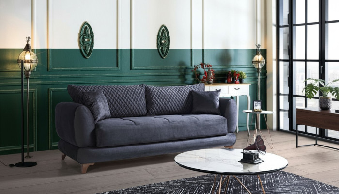 Canapé trois places avec fonction de lit canapé-lit pliant canapés en tissu couches