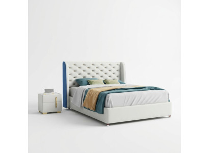 Chambre Mobilier Lit Lit design Cadre de lit Lits doubles Élégance Bois