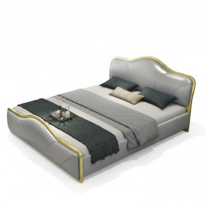 Chambre Lit Rembourrage Conception Luxueuse Lits Doubles d'Hôtel en Bois Mobilier