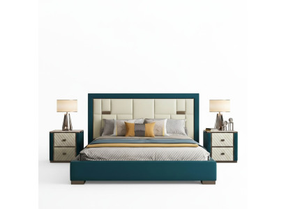 Chambre de luxe Lit Rembourrage Design 180x200cm Lits Doubles d'Hôtel neufs