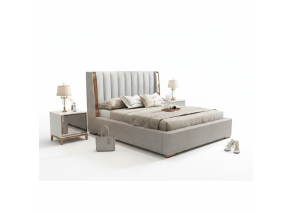 Lits Conception Double Moderne Cadre Chambre Hôtel Mobilier Luxe