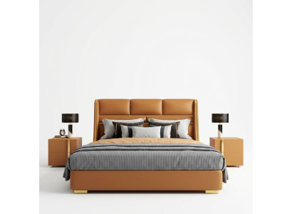 Lit double Chambre Lit Mobilier de luxe Double Hôtel Ameublement 180x200