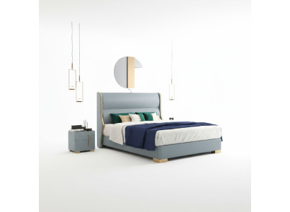 Lits Chambre Double Bois 180x200cm Lit Rembourrage Design Luxe
