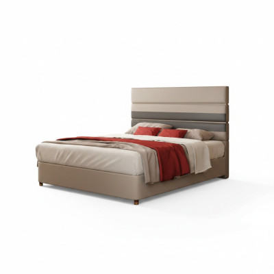 Lit de design moderne 180x200 en similicuir Lits doubles Chambre double Hôtel