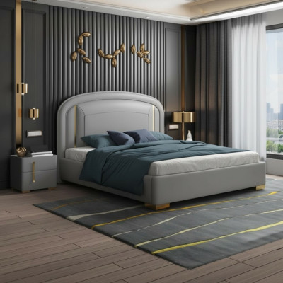 Lit double Lit Bois Design Meubles de luxe Lit rembourré Lit design Lits