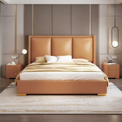 Lit double Chambre Lit Mobilier de luxe Lit double Hôtel Ameublement