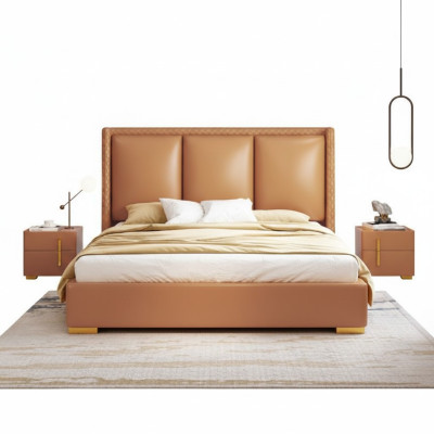 Lit double Chambre Lit Mobilier de luxe Lit double Hôtel Ameublement