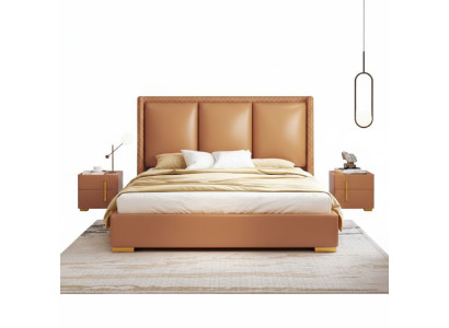 Lit double Chambre Lit Mobilier de luxe Lit double Hôtel Ameublement