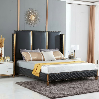 Design de literie de luxe pour lit double d'hôtel Mariage Chambre pour dormir 180x200cm