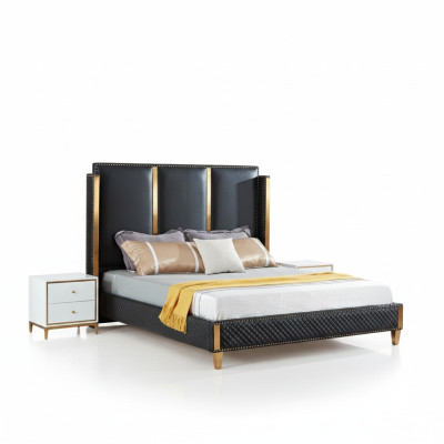 Design de literie de luxe pour lit double d'hôtel Mariage Chambre pour dormir 180x200cm