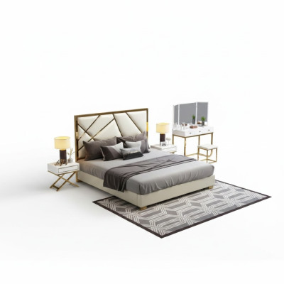 Conception de rembourrage de lit de luxe pour des lits doubles d'hôtel pour chambre de sommeil 180x200cm.