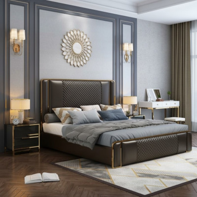 Lit Lit double Lits Mobilier Ameublement Chambre Luxe Design