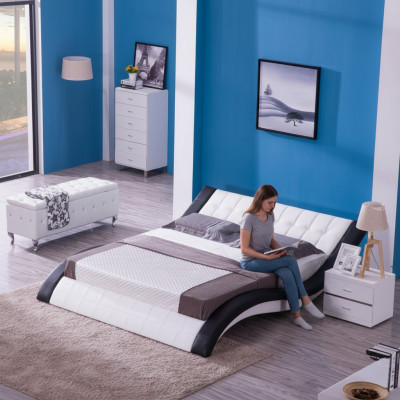Lit Lit rembourré Chambre double moderne Lits matrimoniaux