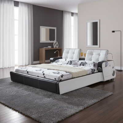 Lit multifonction Lit double Lit moderne Cadre de lit Lits 180x200cm