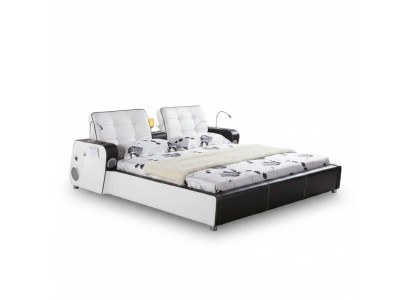 Lit multifonction Lit double Lit moderne Cadre de lit Lits 180x200cm