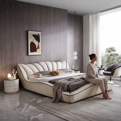 Design moderne Lit Double Luxe Lits d'Hôtel Modernes de Luxe Chambre de Sommeil