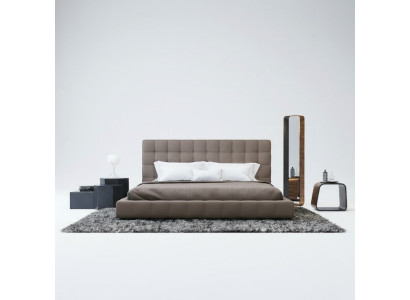 Cadre moderne Luxe Chambre à coucher Lit Hôtel Design Gris Double
