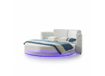 Lit Lits Ronds Lit Double Mobilier de Chambre de Luxe Lit Rond Cadre d'Hôtel Neuf