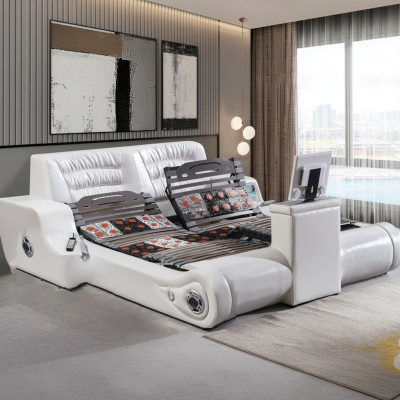 Lit multifonctionnel Mobilier de chambre Lits Lit de luxe Lit double Nouveau