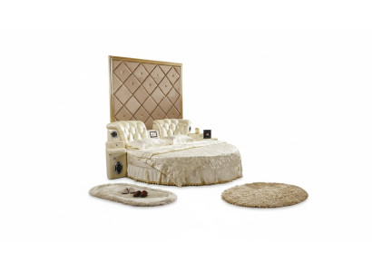 Lit rond Lits design ronds Lit double de luxe Cadre de chambre de sommeil d'hôtel