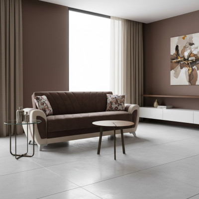 Salon luxueux canapé 3 places Canapé relaxant Moderne 225cm Canapé de luxe nouveau