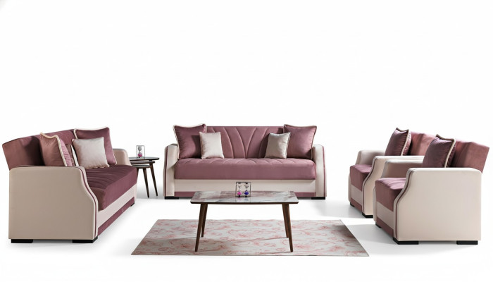 Ensemble de canapé de luxe Complet Canapé Canapé Moderne Suite Salon Détente 3+2+1+1 neuf