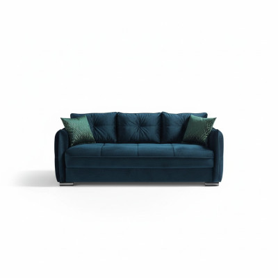Salon Canapé 3 places Design Mobilier de style Canapé 3 places Moderne Bleu nouveau