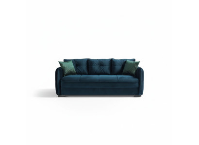 Salon Canapé 3 places Design Mobilier de style Canapé 3 places Moderne Bleu nouveau