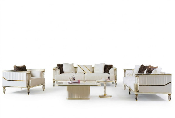 Ensemble de canapé 3 + 3 + 1 fauteuil de relaxation moderne. Nouveau mobilier de fauteuil.