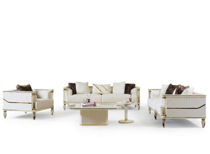 Ensemble de canapé 3 + 3 + 1 fauteuil de relaxation moderne. Nouveau mobilier de fauteuil.