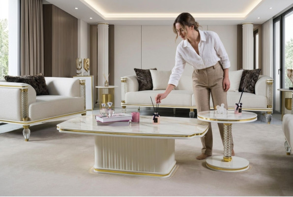Table basse Table de salon Tables basses de luxe Table d'appoint Table de canapé Moderne