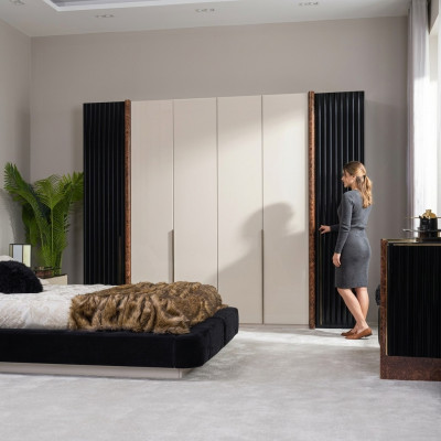 Armoires à vêtements Conception de garde-robe Bois Chambre à coucher Mobilier moderne