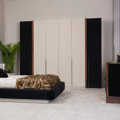 Armoires à vêtements Conception de garde-robe Bois Chambre à coucher Mobilier moderne
