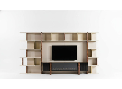 Unités murales télé en bois style moderne étagère meuble de salon armoire meuble TV stand