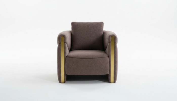 Fauteuil design Fauteuil de luxe Fauteuil de détente Fauteuil en textile Club Lounge Moderne de luxe