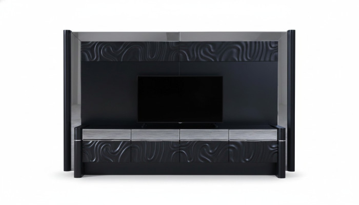 Meubles en bois, unité murale moderne, meubles de salon design, meuble TV à faible profondeur, armoire murale