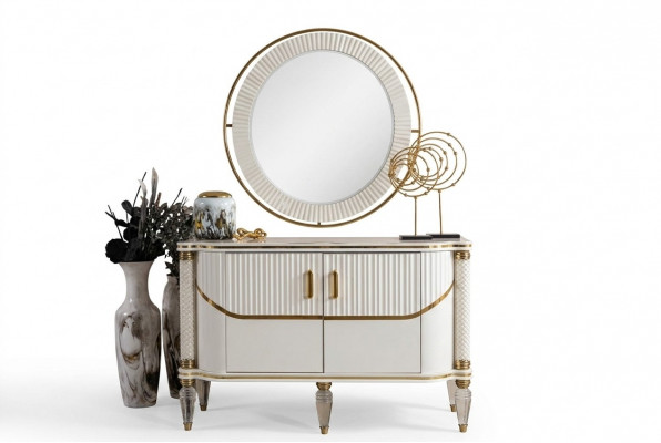 Commode Miroir Bois Meubles Buffet Commode Armoire Mobilier de luxe Bois nouveau