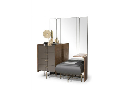 Coiffeuse Ensemble Console Miroir Chambre Design Mobilier Tabouret 2 pièces. nouveau